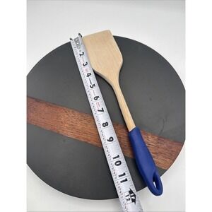 Imusa Wooden Spatula Orange Silicon Handle Kitchen Utensil Cooking